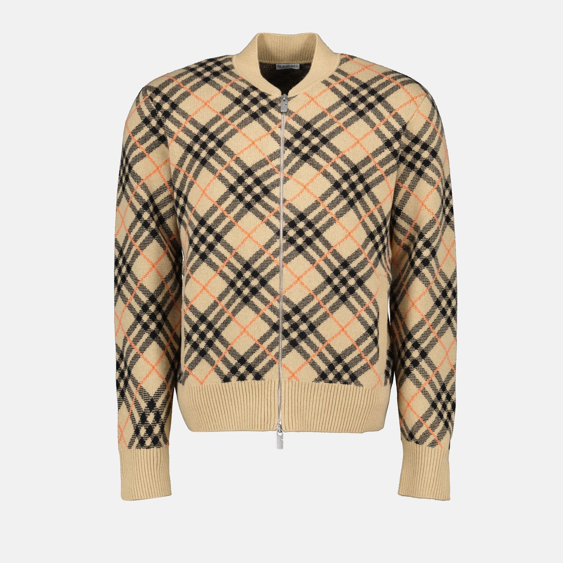 Burberry Checked Cashmere Bomber