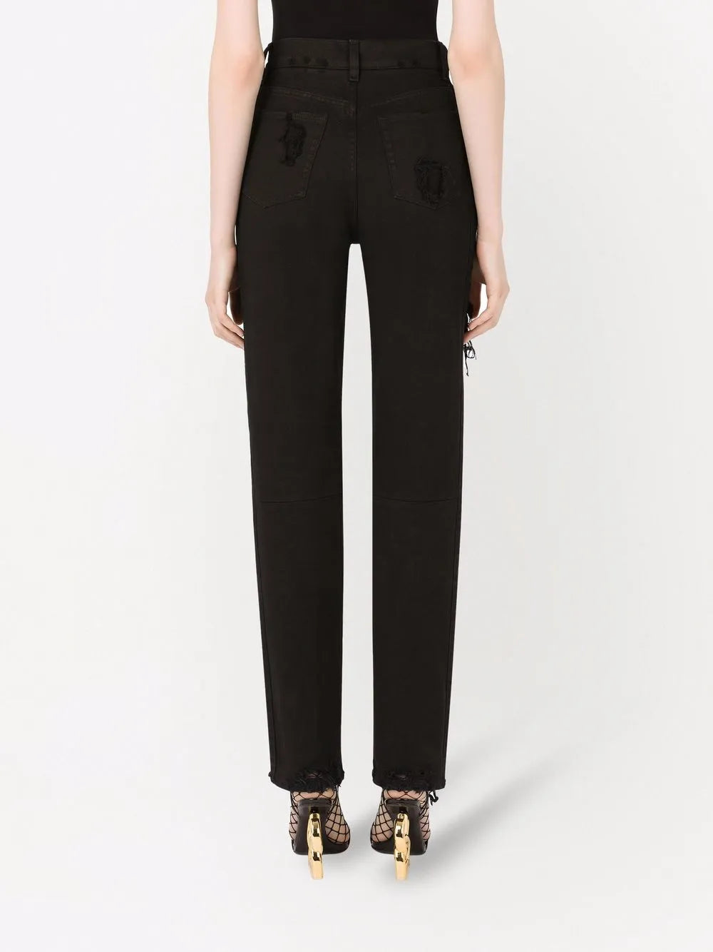 Dolce & Gabbana Distressed Black Slim-Fit Jeans - image 6
