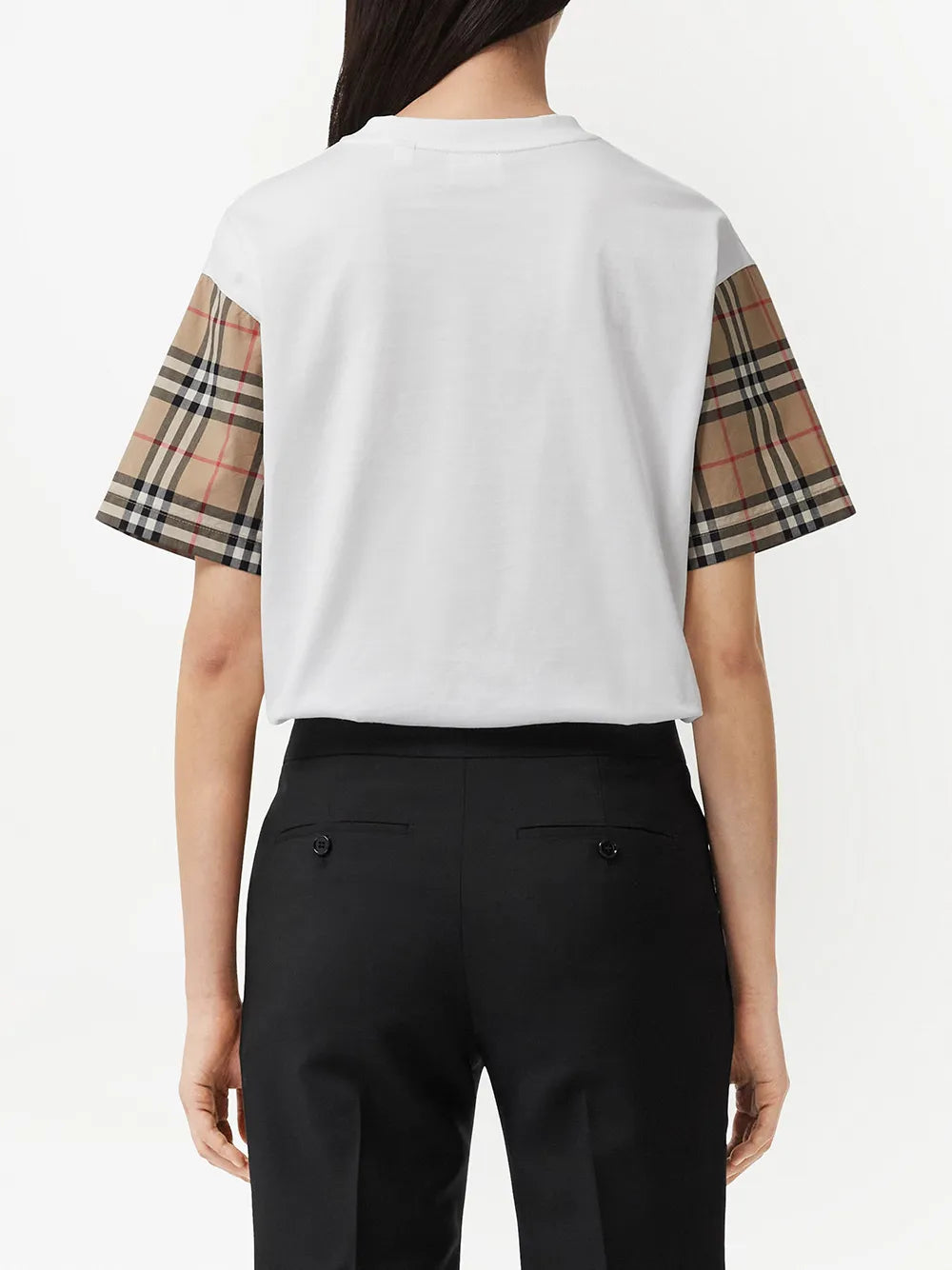 Burberry Check Sleeve Cotton T-Shirt - image 6