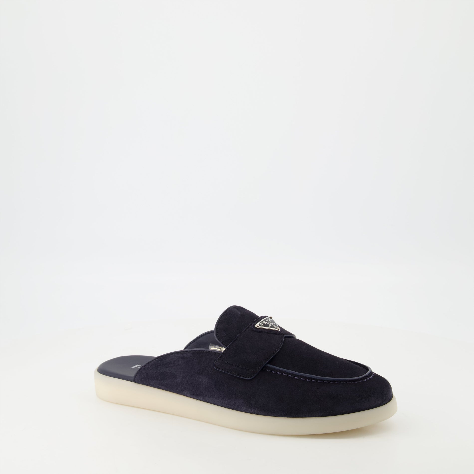 Prada Suede Leather Mules - image 2