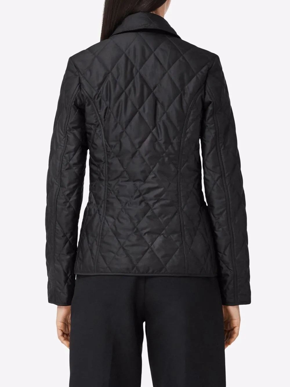 Burberry Black Diamond-Quilted Jacket - image 5