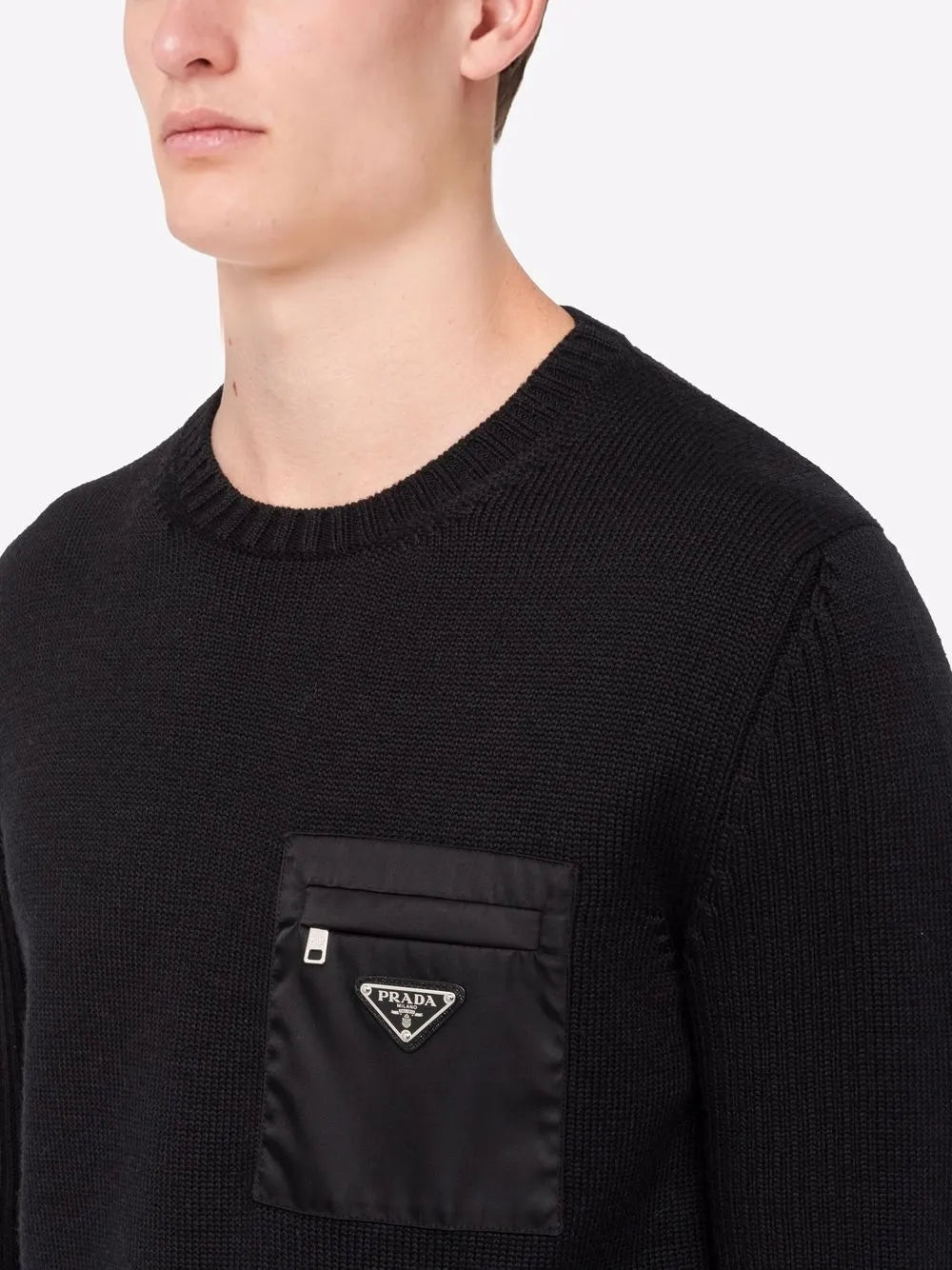 Prada Wool and Re-Nylon Sweater - image 7