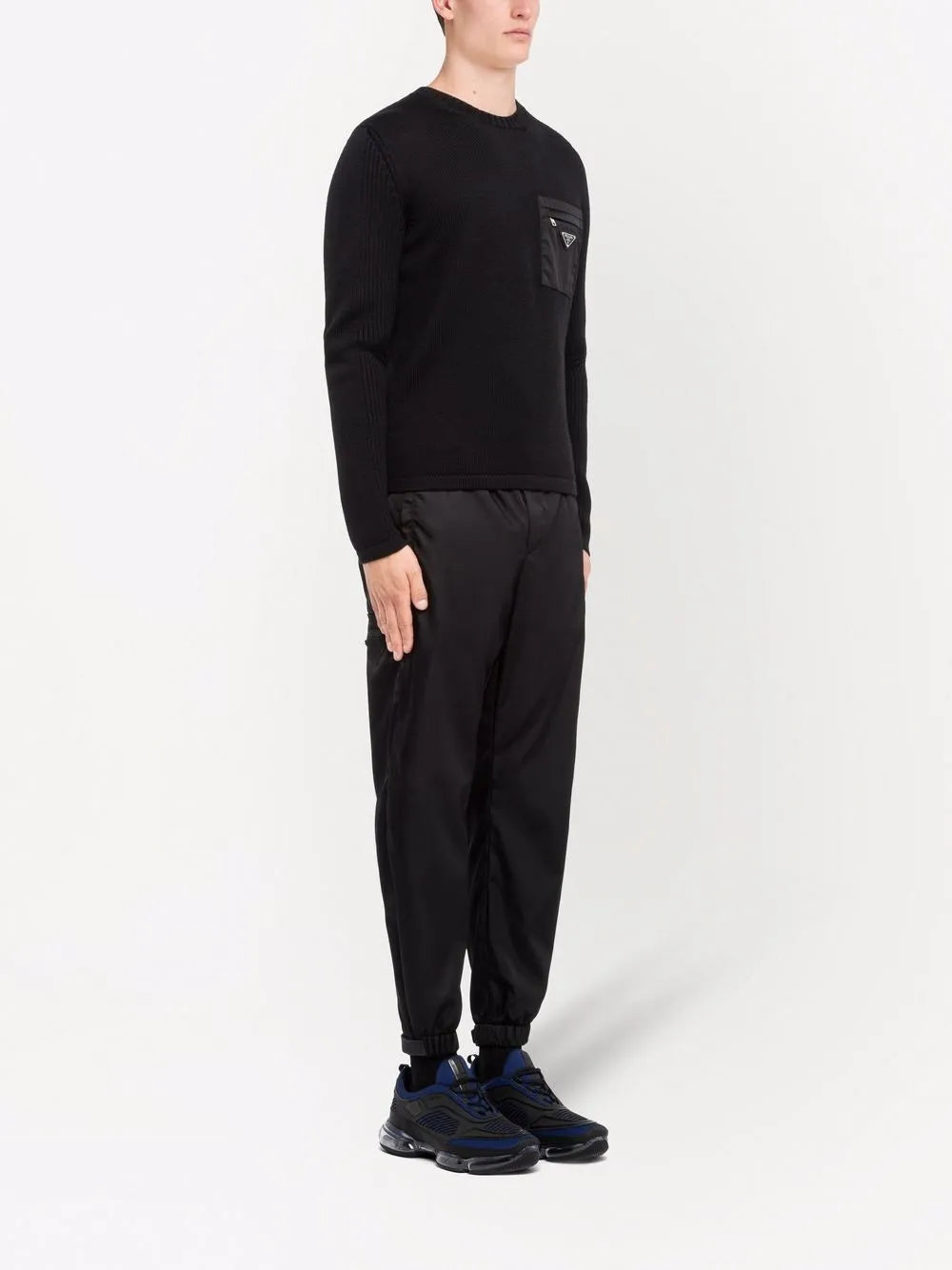 Prada Wool and Re-Nylon Sweater - image 3