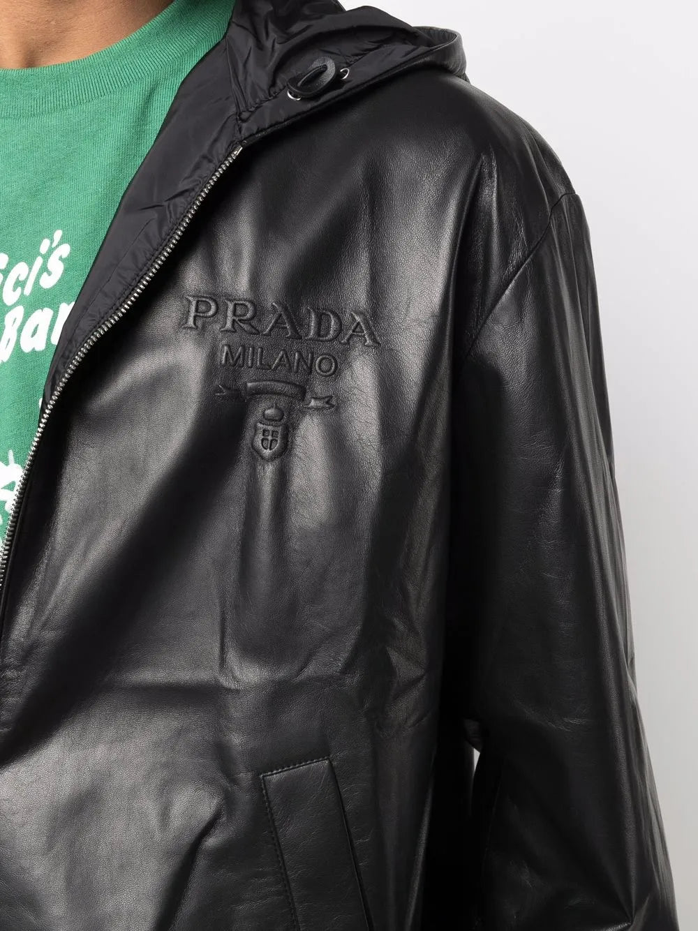Prada Leather Bomber - image 7