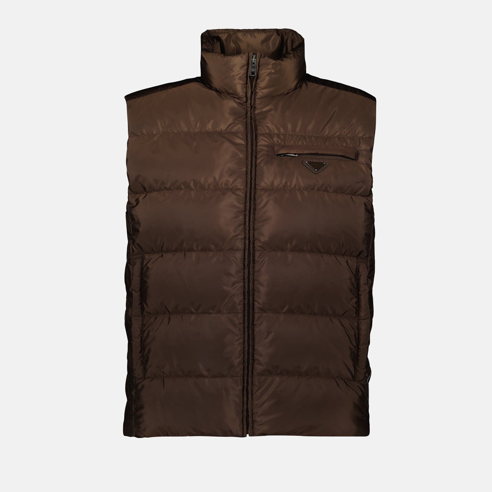 Prada Sleeveless Nylon Puffer Jacket