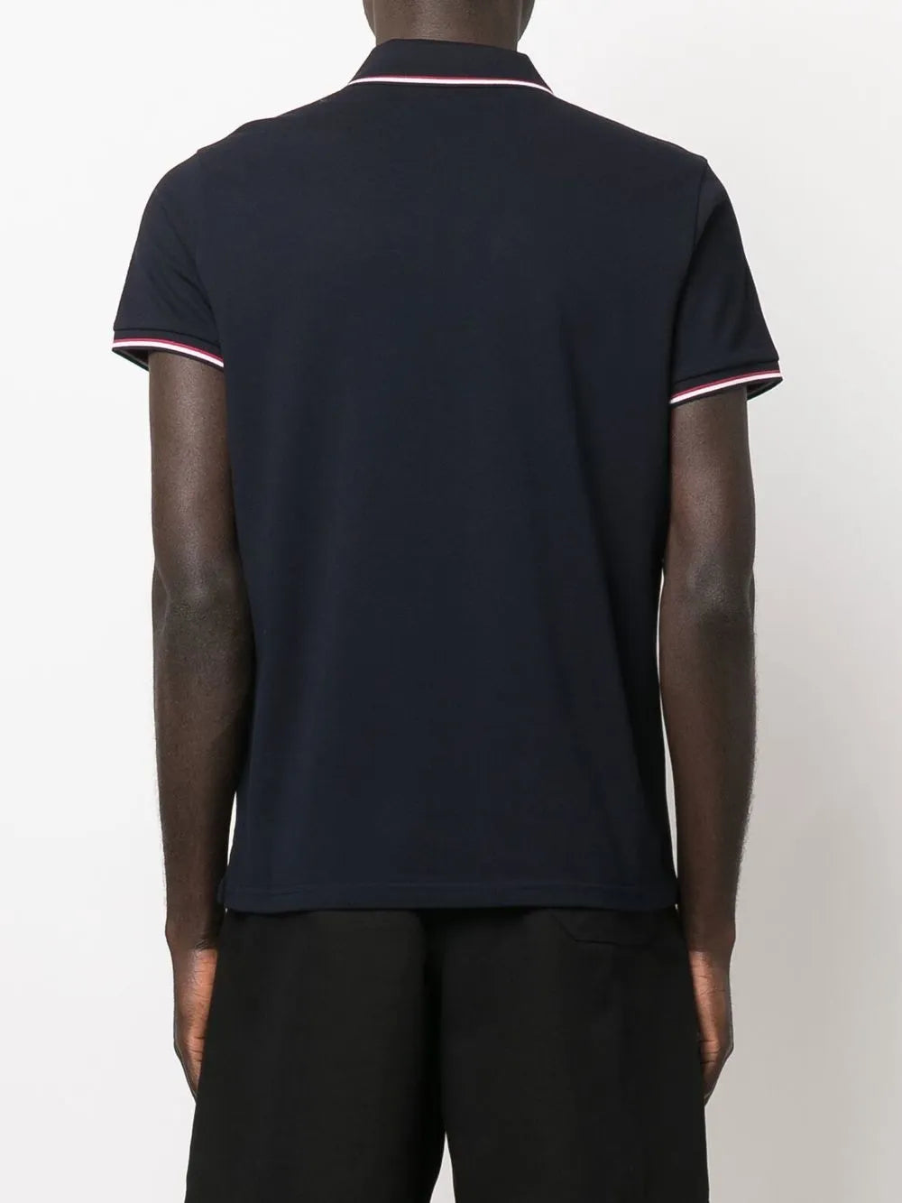 Moncler Moncler Navy Polo Shirt with Signature Tricolor Trim - image 6