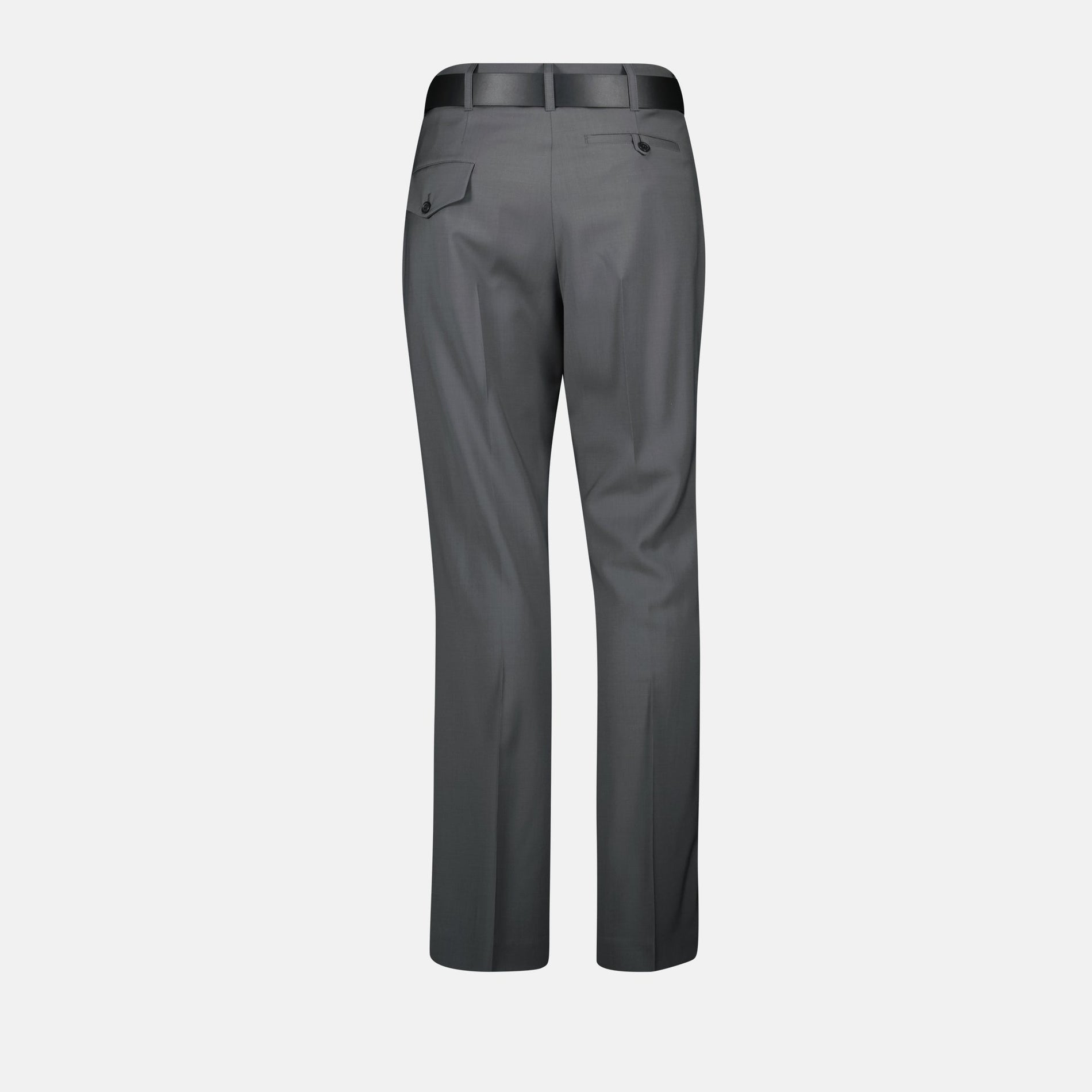 Moschino Tailored Straight-Leg Trousers with Belt - image 2