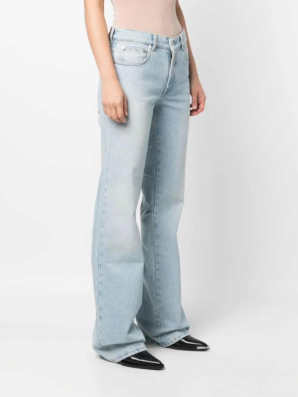 Off-White High-Rise Flared Denim Jeans - image 6