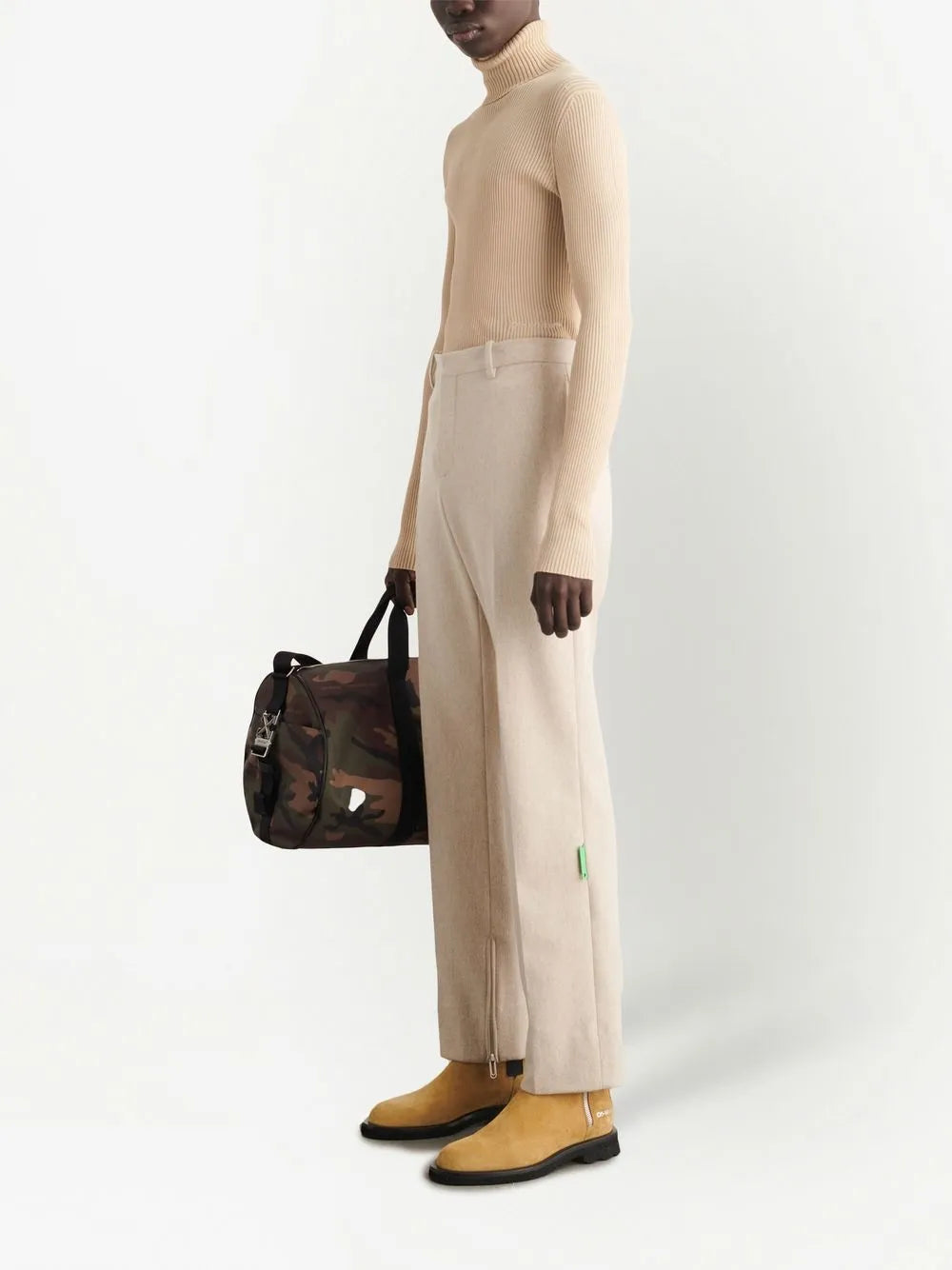 Off-White Wool Trousers - image 3