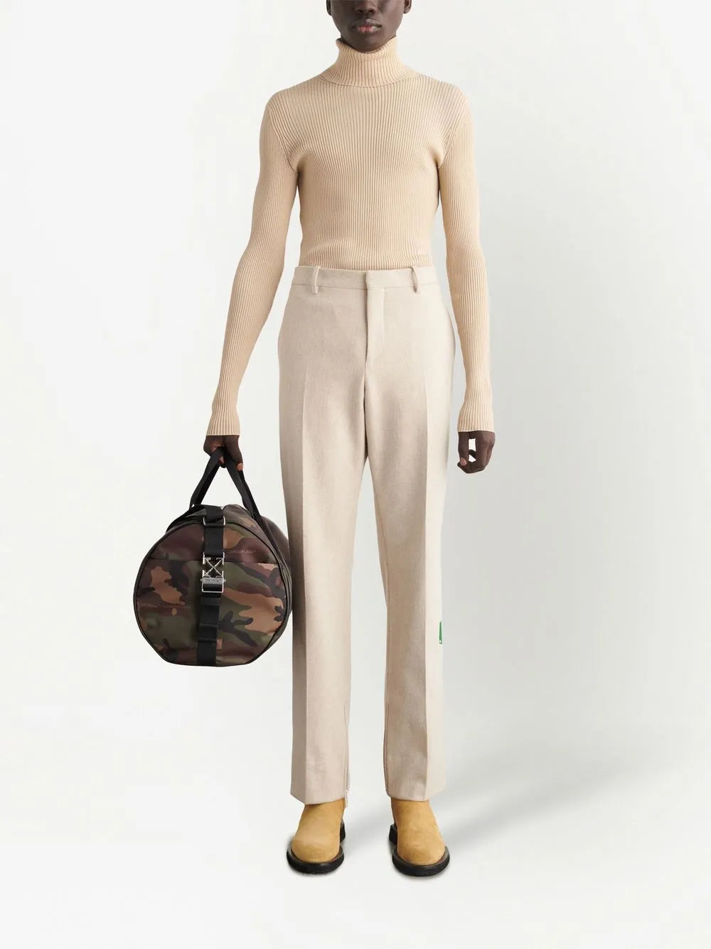 Off-White Wool Trousers - image 2