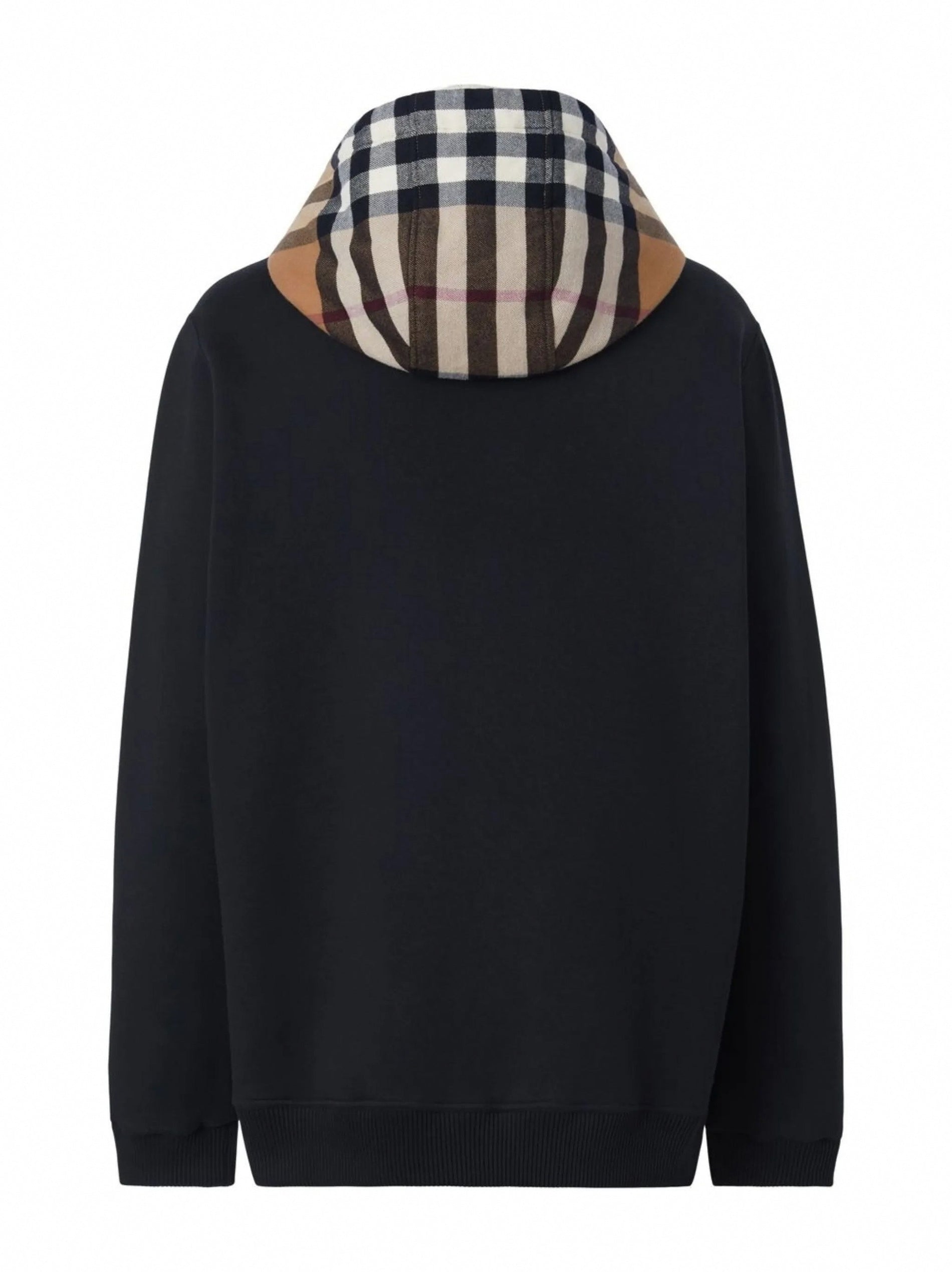 Burberry Check-Pattern Hooded Zip-Up Sweatshirt - image 2
