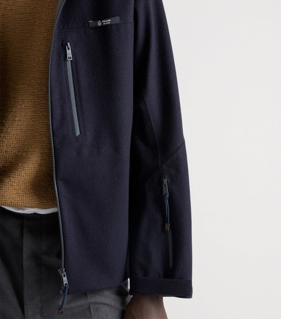 Prada Cashmere-Blend Hooded Jacket - image 6