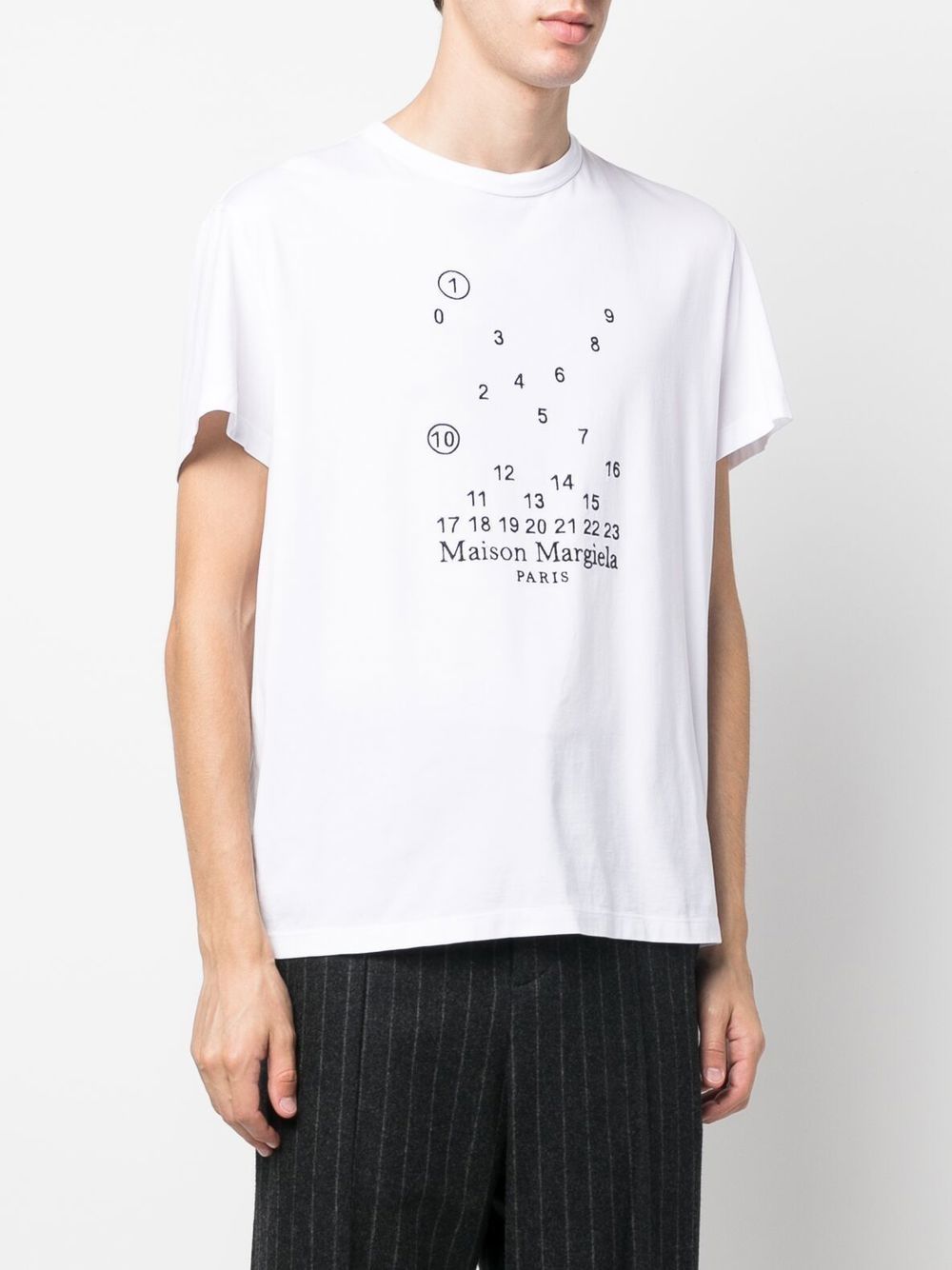 Maison Margiela Numeric Logo-Embroidered T-Shirt - image 3