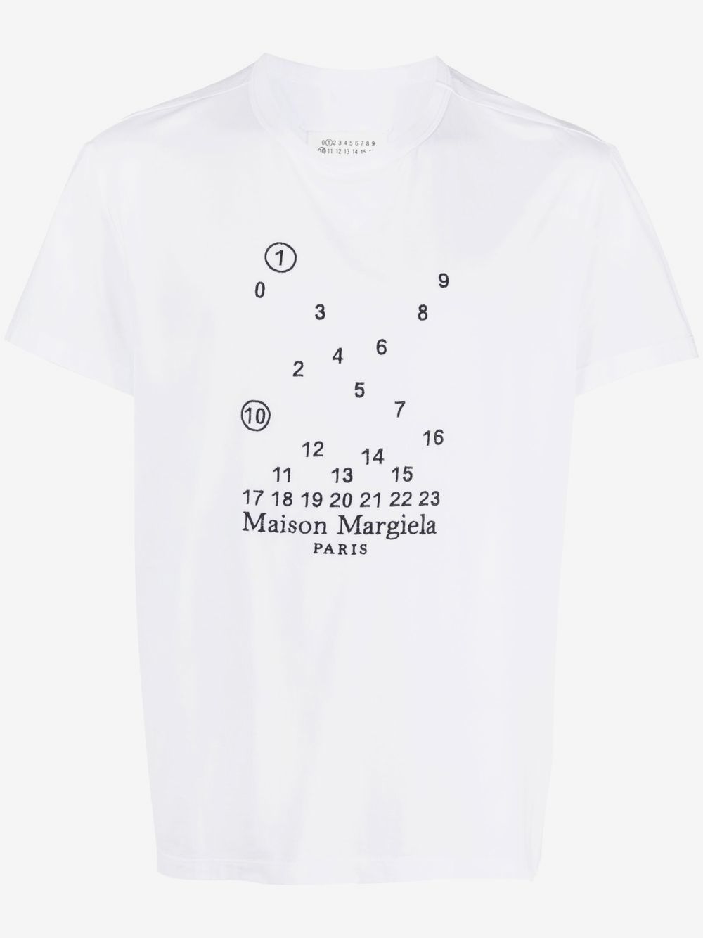 Maison Margiela Numeric Logo-Embroidered T-Shirt