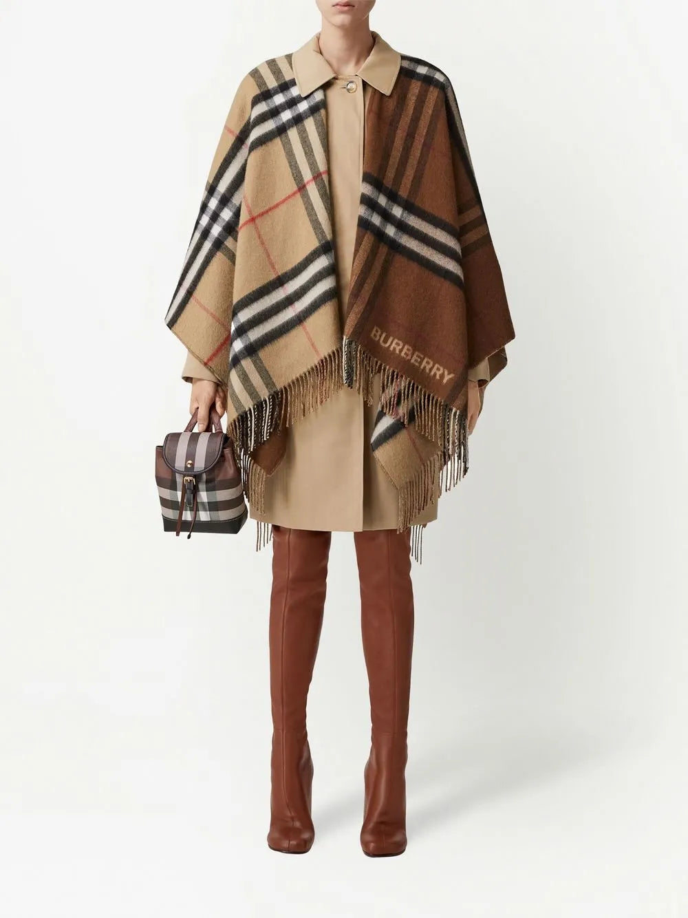 Burberry Checked poncho - image 2
