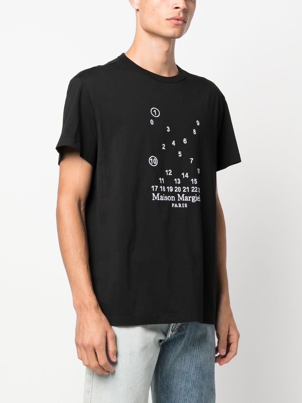 Maison Margiela Numeric Logo-Embroidered T-Shirt - image 3