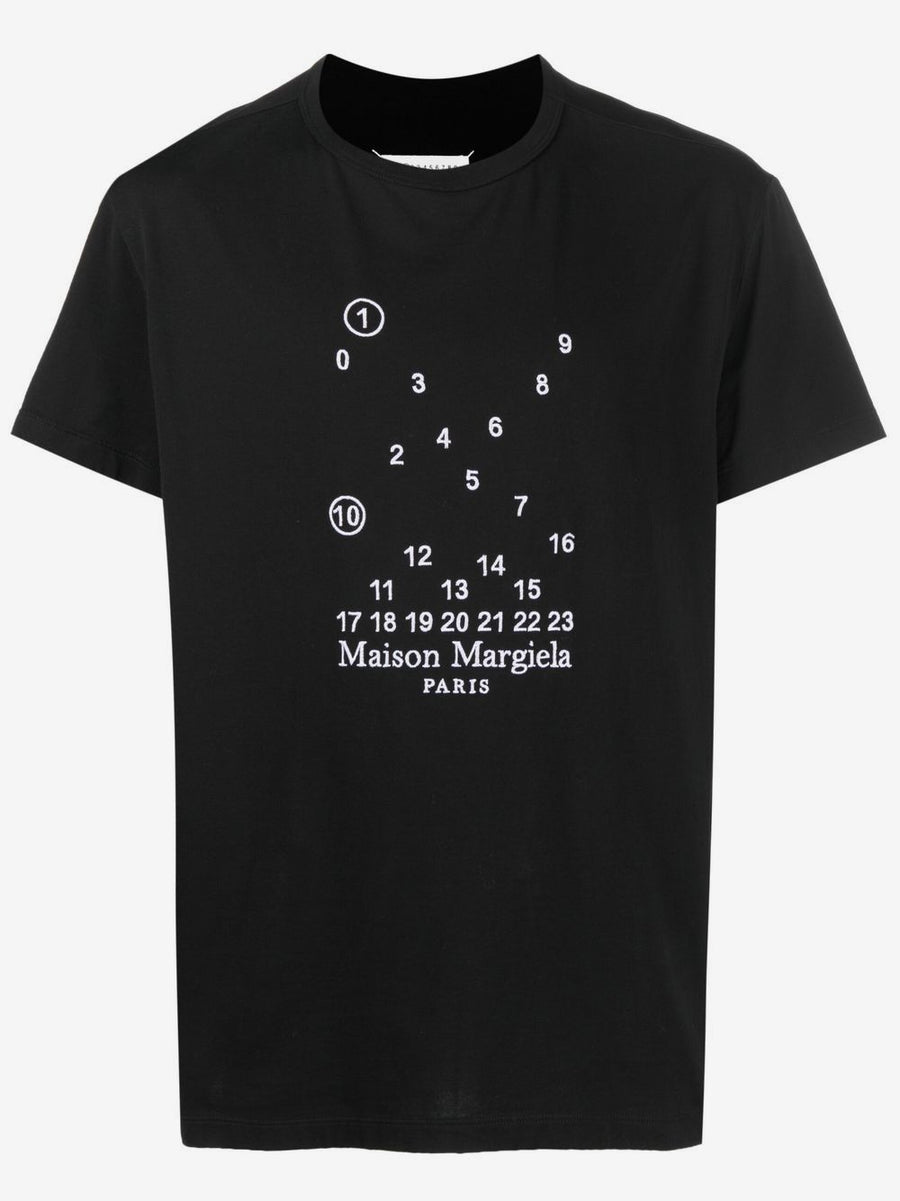 Maison Margiela Numeric Logo-Embroidered T-Shirt