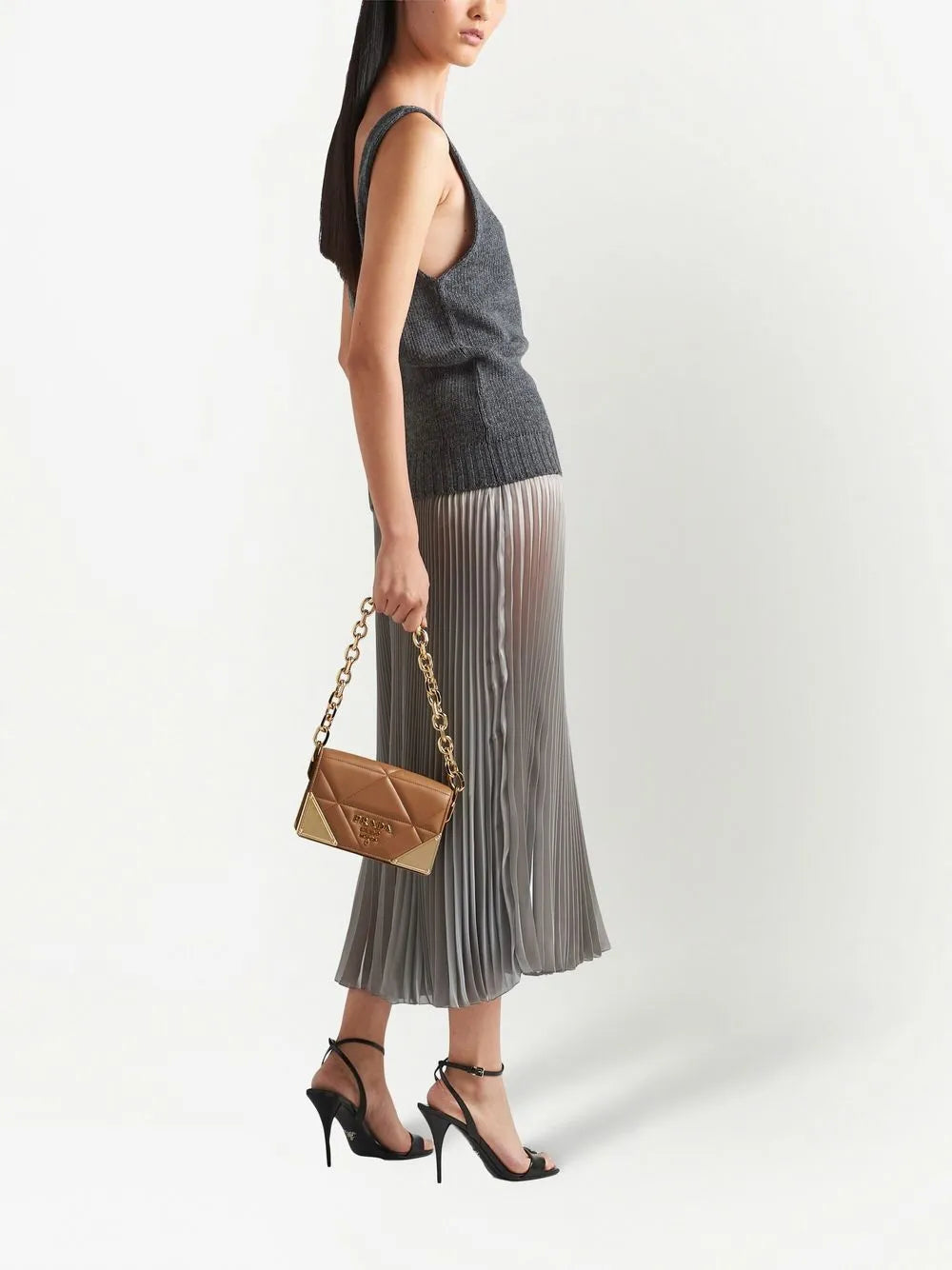 Prada Pleated Skirt - image 3