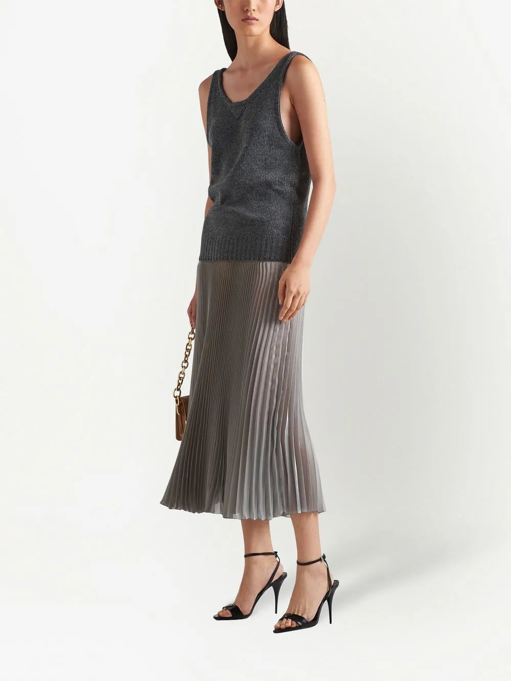 Prada Pleated Skirt - image 2