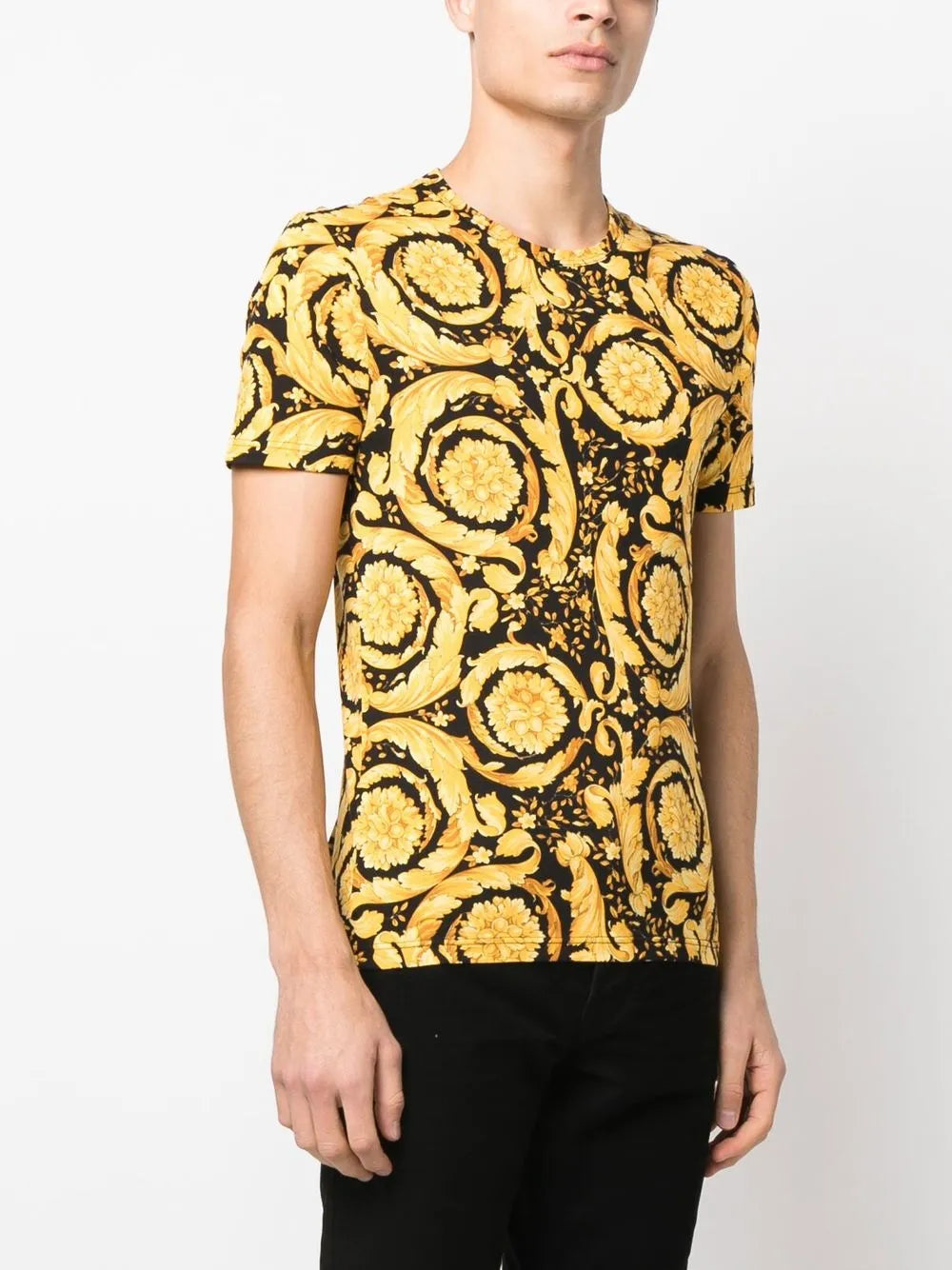 Versace Barocco Print T-Shirt for Men - image 3