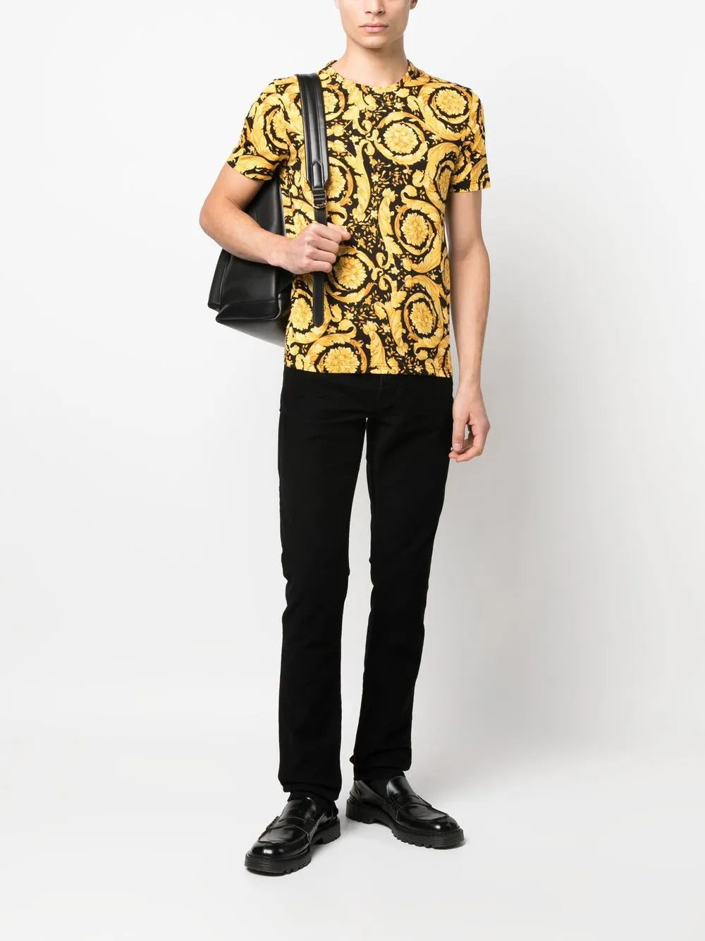 Versace Barocco Print T-Shirt for Men - image 2