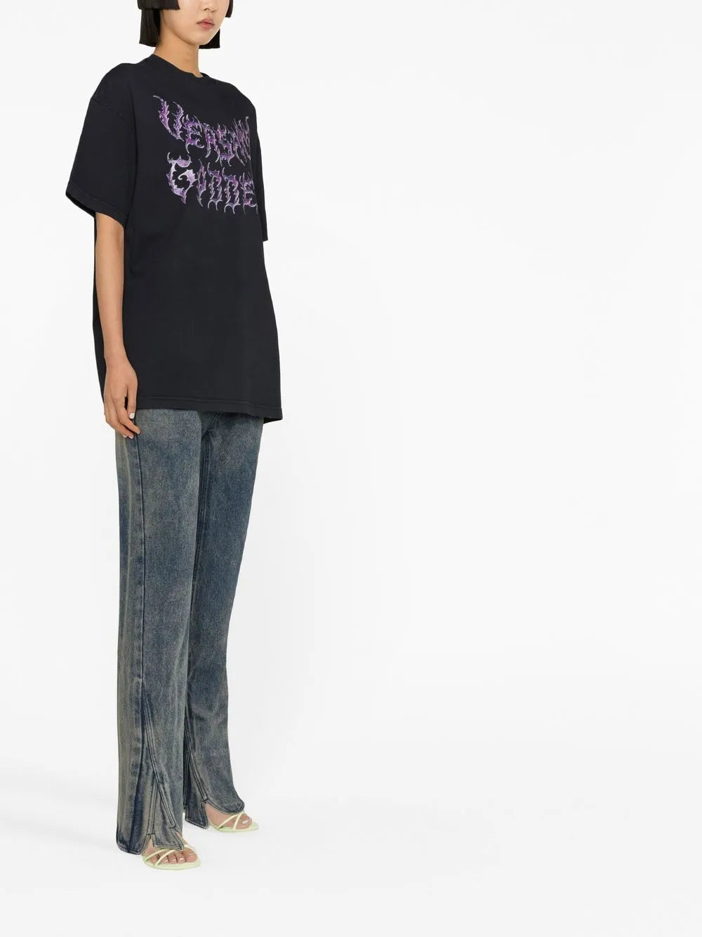 Versace Goddess Logo Oversized T-Shirt - image 6