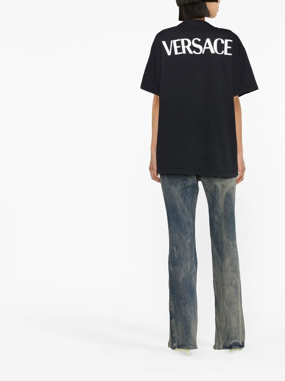 Versace Goddess Logo Oversized T-Shirt - image 3