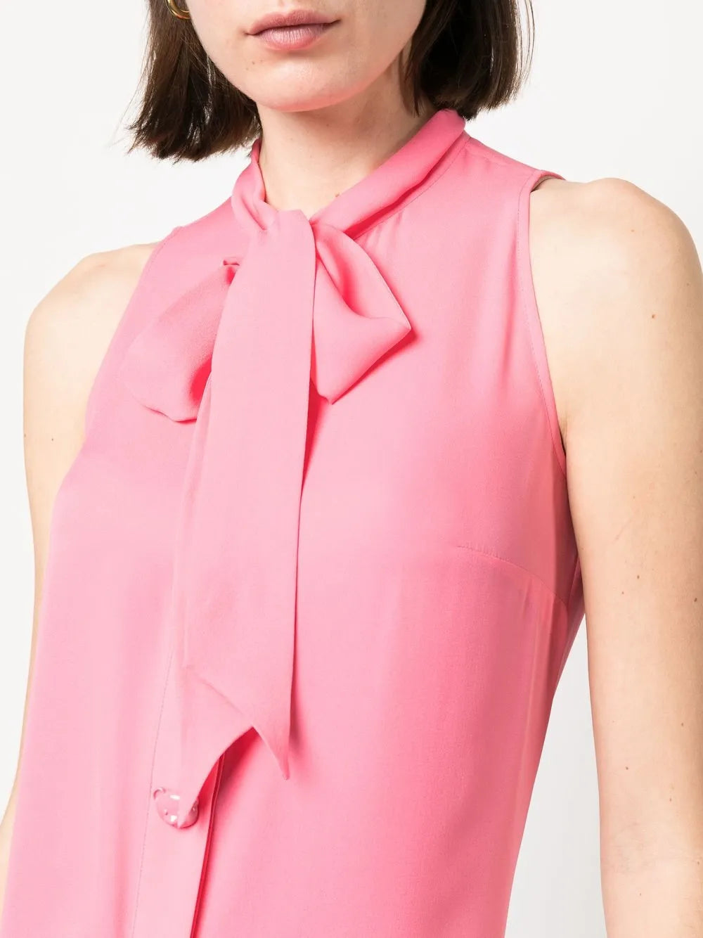 Moschino Silk Bow Blouse in Pink - image 7