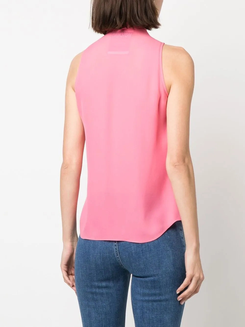 Moschino Silk Bow Blouse in Pink - image 6