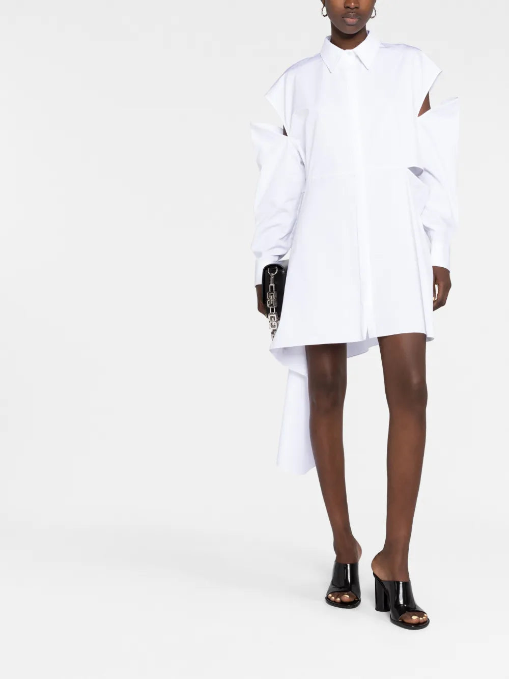 Alexander McQueen Sculptural Ruffle Shirt Dress - image 2