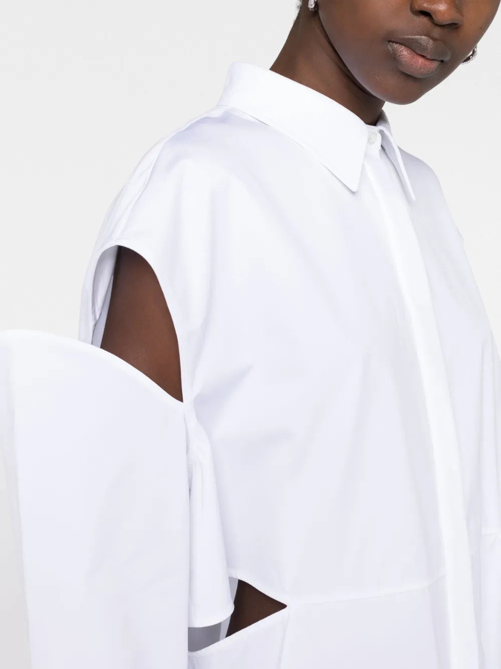 Alexander McQueen Sculptural Ruffle Shirt Dress - image 3