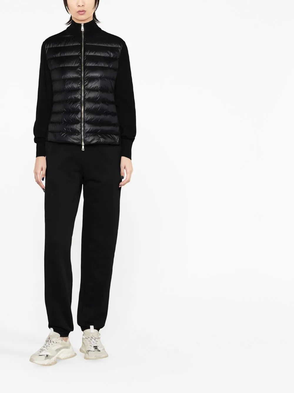 Moncler Knit Sleeve Puffer Jacket - Black - image 2