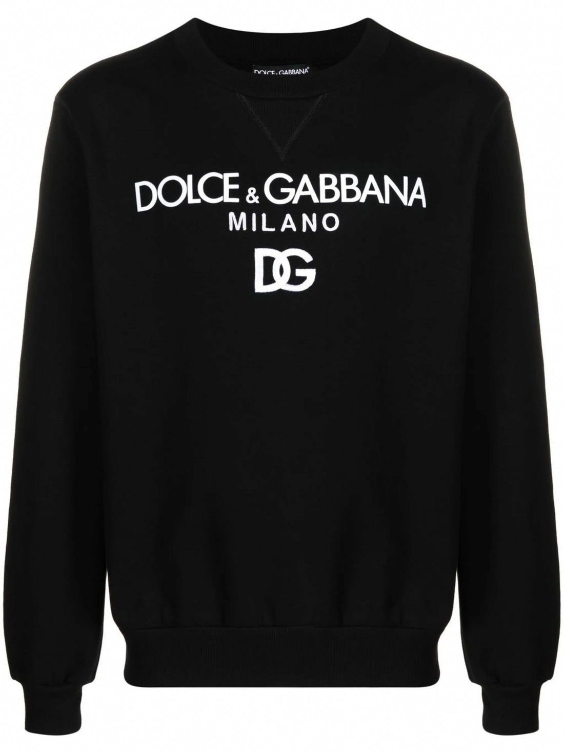 DG Logo-Embroidered Cotton Sweatshirt