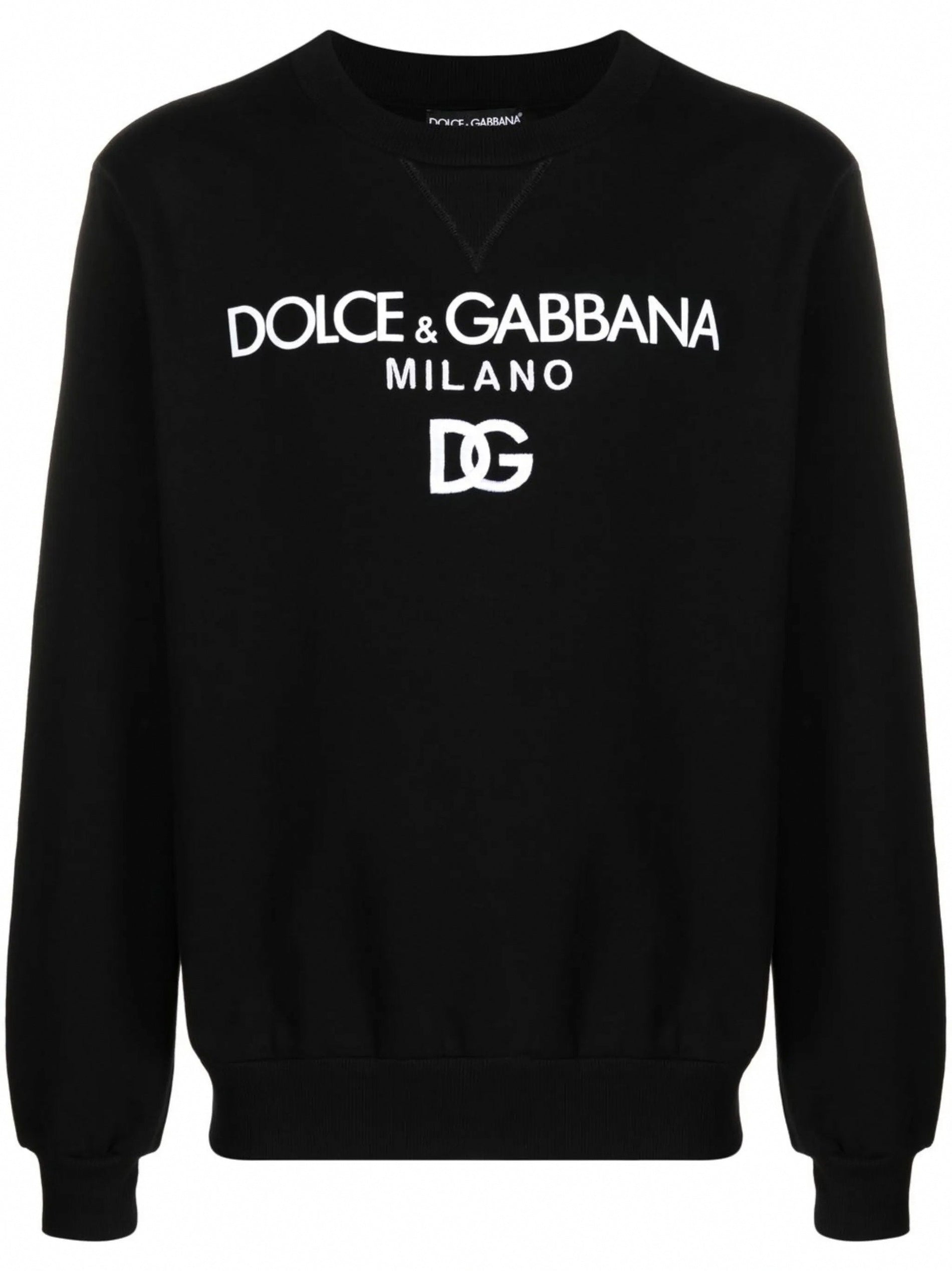 Dolce & Gabbana DG Logo-Embroidered Cotton Sweatshirt
