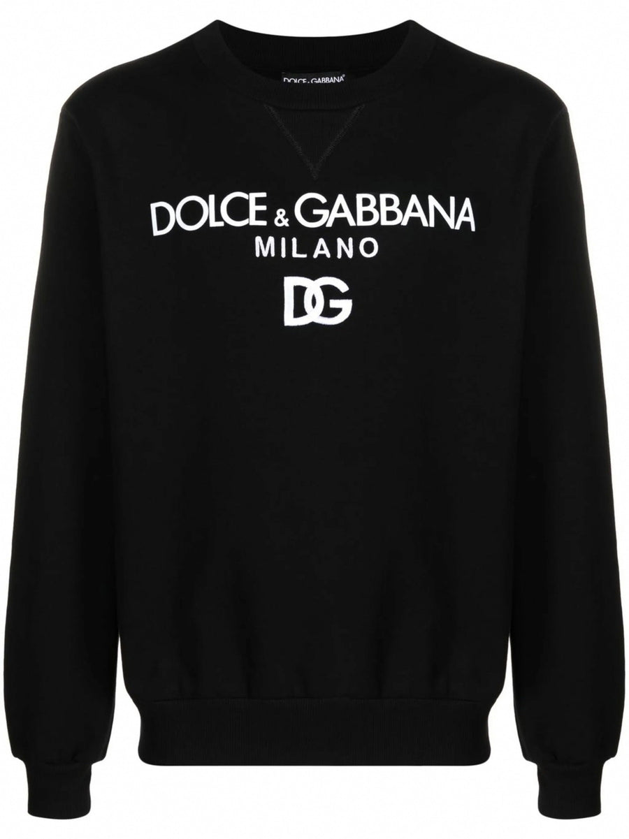 Dolce & Gabbana DG Logo-Embroidered Cotton Sweatshirt