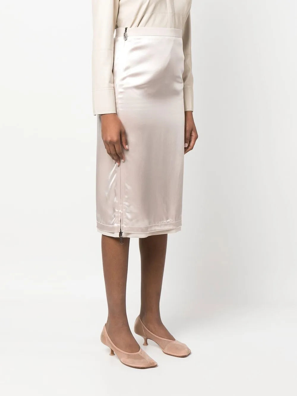 Fendi Satin skirt - image 3