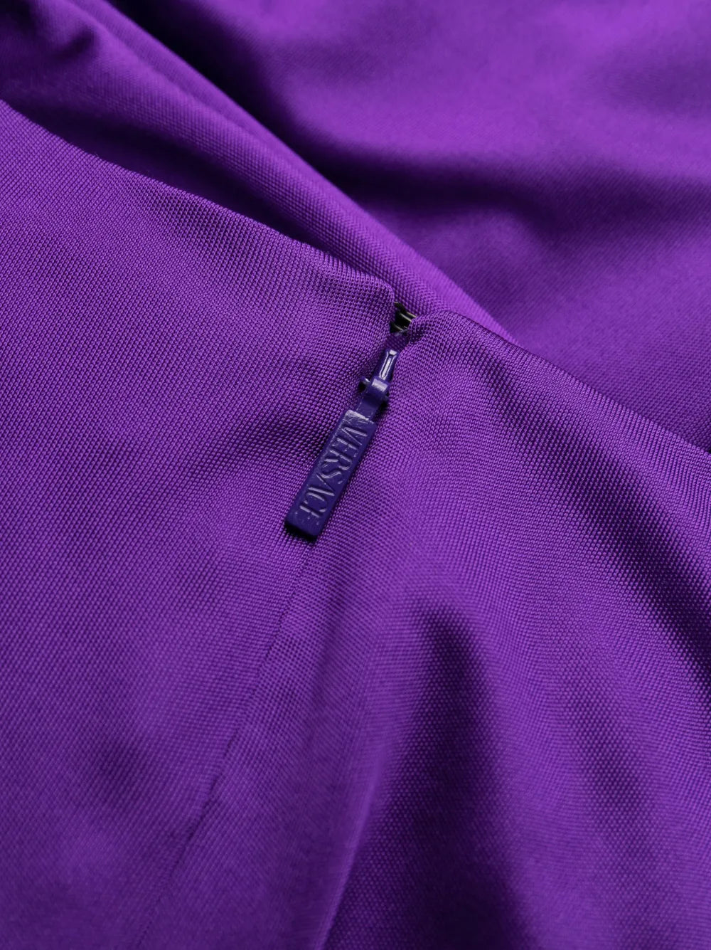 Versace Draped Cut-Out Mini Dress - image 7