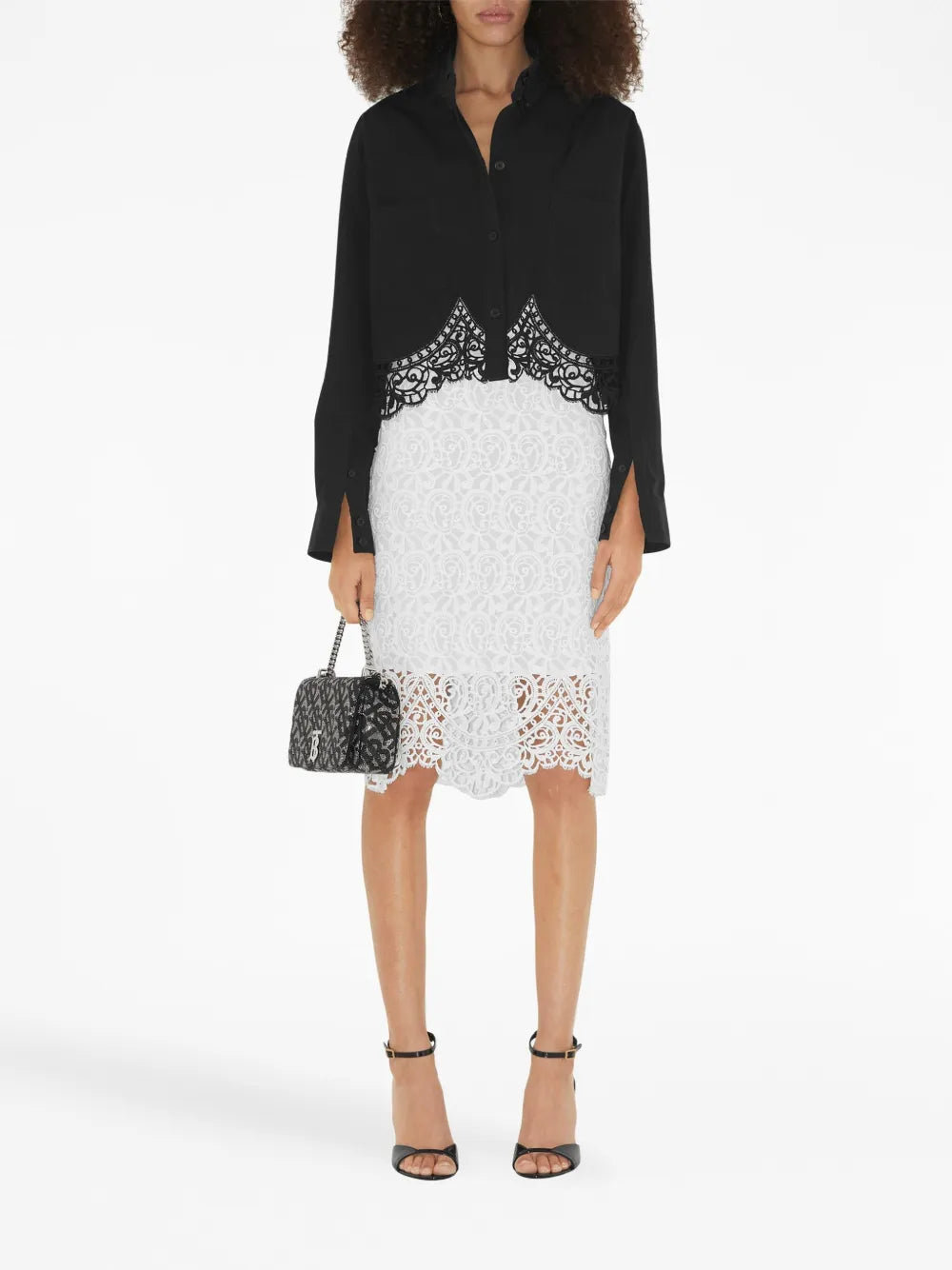 Burberry Cropped Lace Shirt - image 2