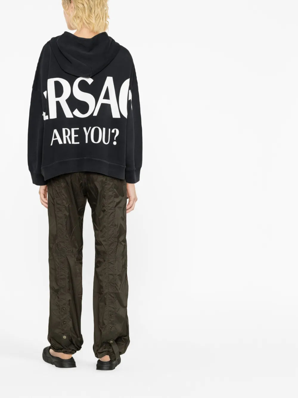 Versace Logo Hoodie – Black - image 3