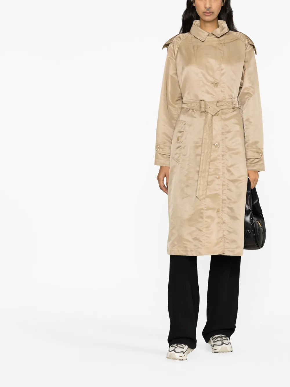 Moncler Beige Belted Technical Trench Coat - image 2