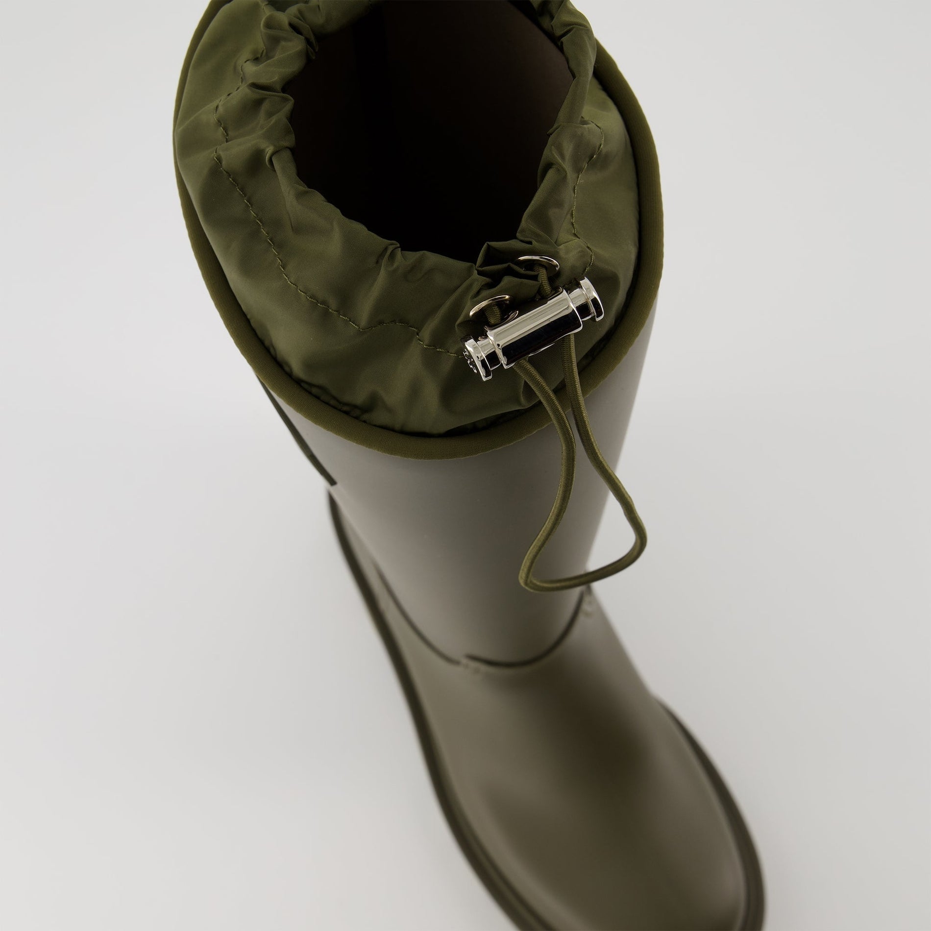 Moncler Ginette Tall Rain Boots – Olive Green - image 5