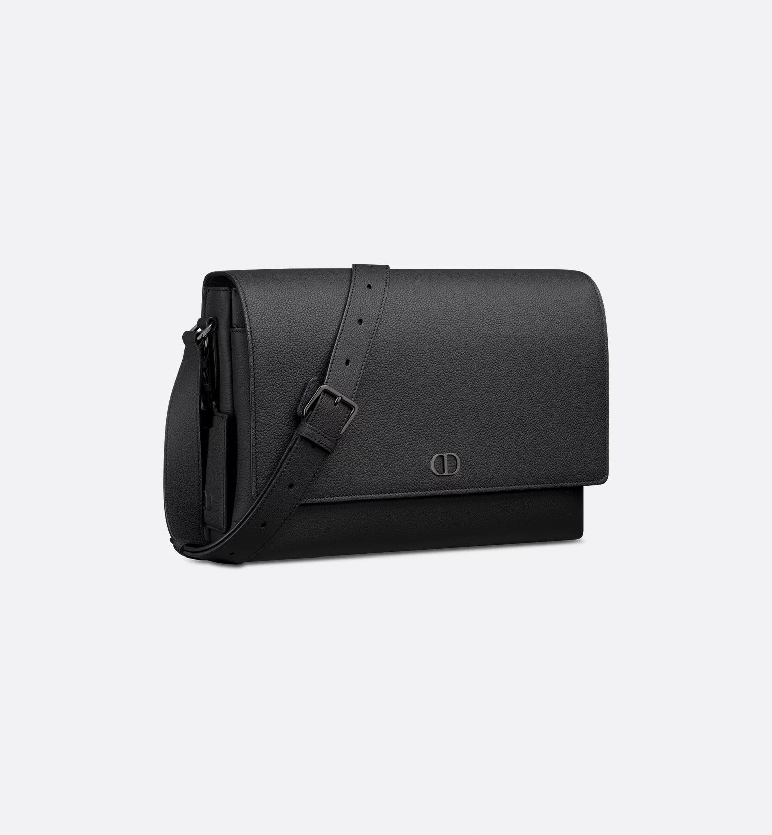 Dior Minimal CD Logo Leather Messenger Bag (Black) - image 5