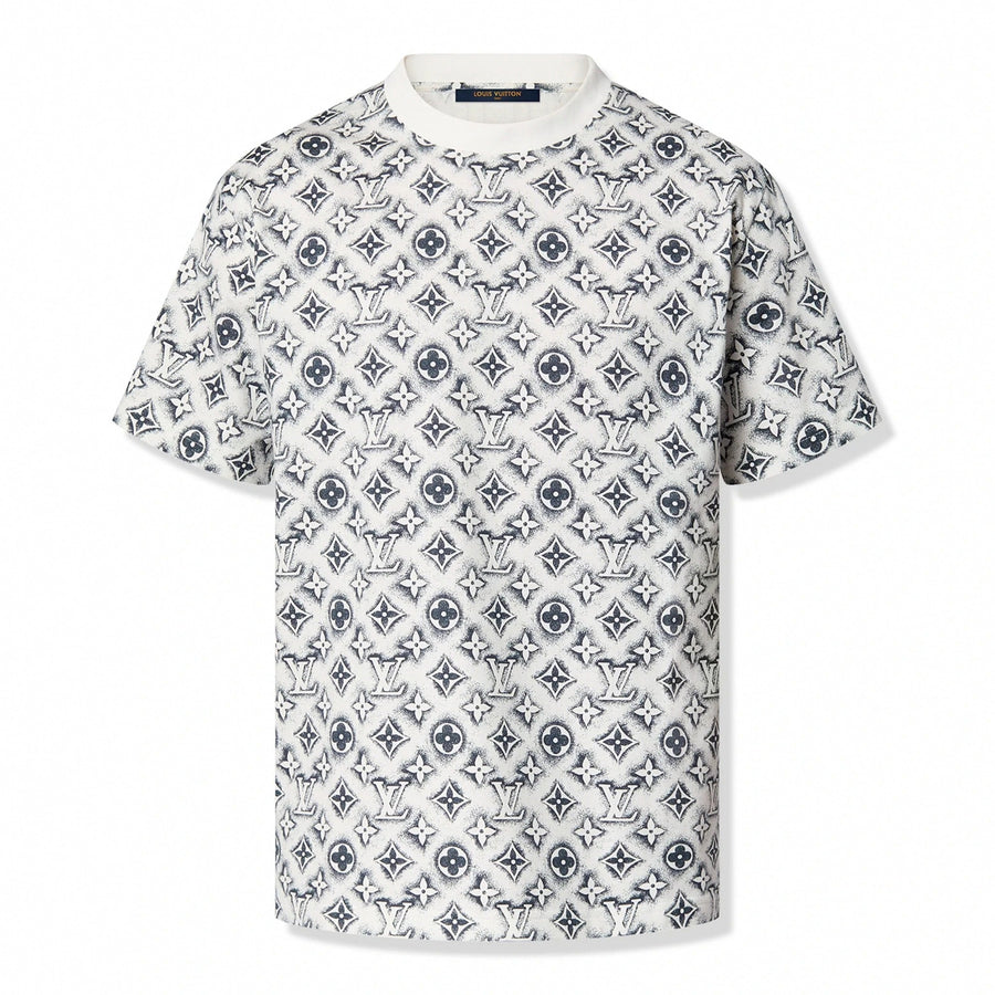 Louis Vuitton Monogram White Deep Black T-Shirt