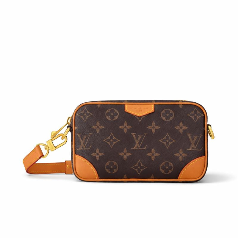Louis Vuitton Canvas Pochette / Slim Crossbody (Brown/Tan)