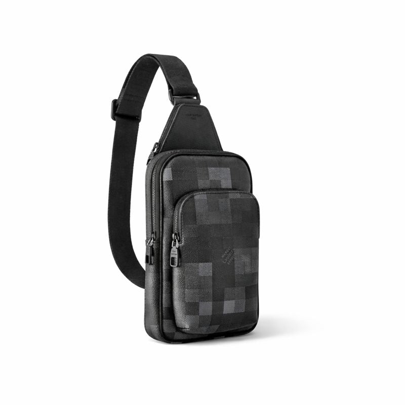 Louis Vuitton Damier Graphite Pixel Avenue Sling Bag (Black/Grey)