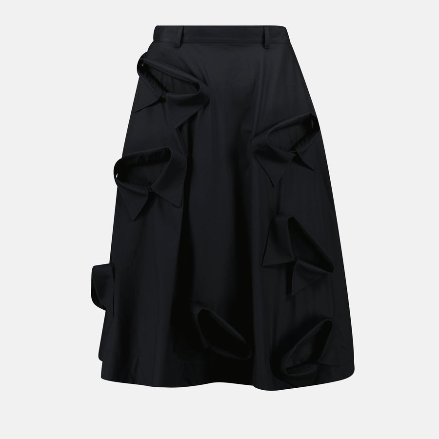 Moschino Black Collar Skirt