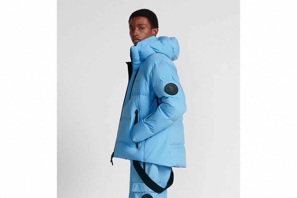Dior Hooded Down Jacket in Sky Blue Technical Taffeta - image 7