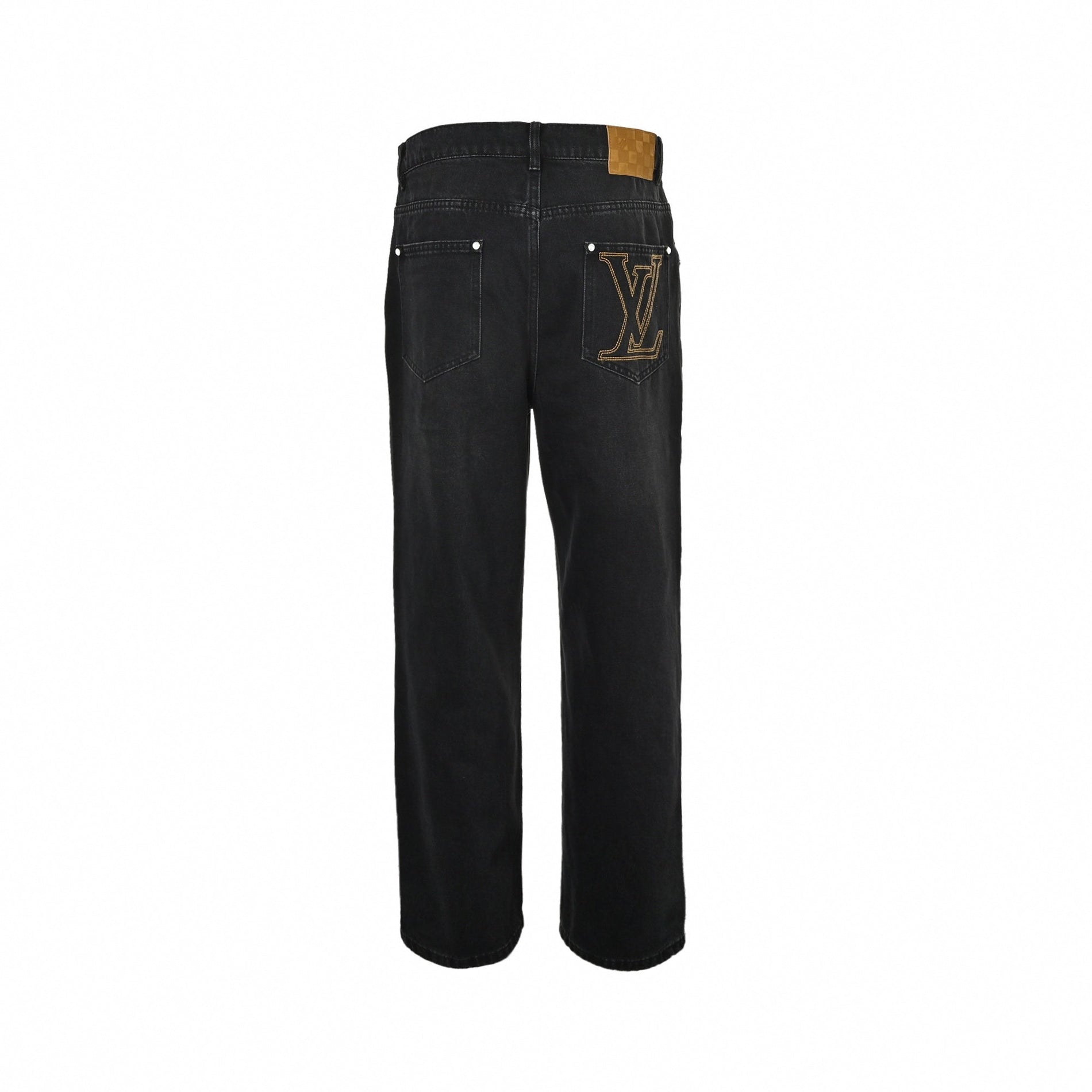 Louis Vuitton Monogram Patch Black Denim Jeans - image 2