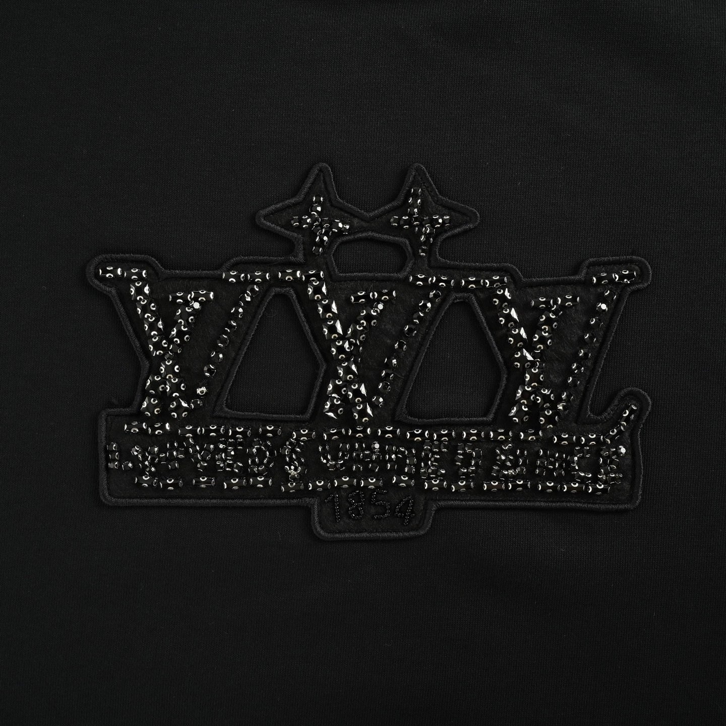 Louis Vuitton Embellished Crown Logo Crewneck Sweatshirt – Black - image 4