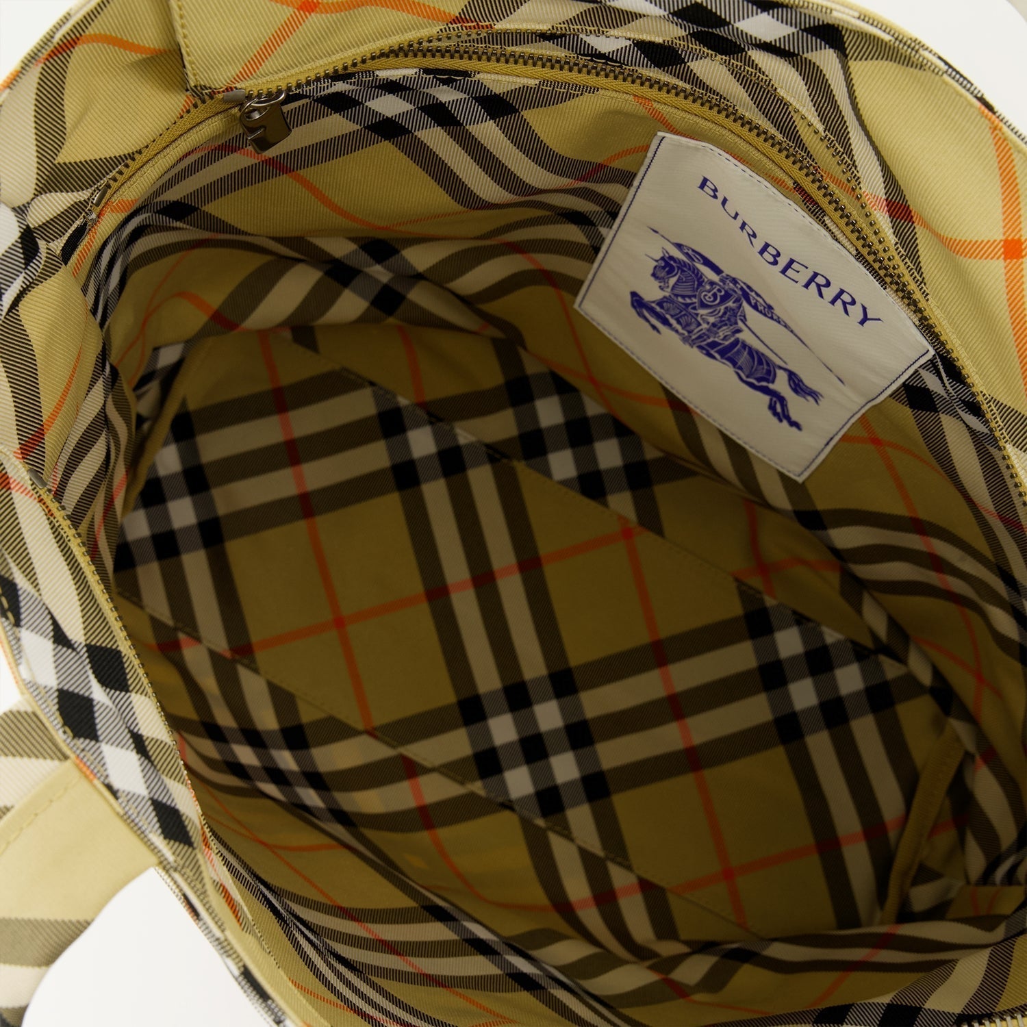 Burberry Check Tote Bag - image 4